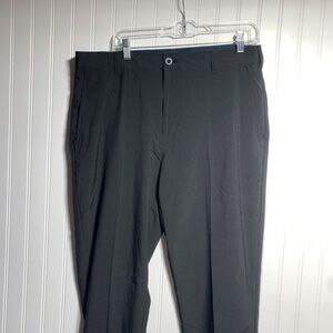 Izod Golf Pants Mens 34x34 Black Polyester Stretch Swing Flex Straight Waistband